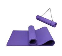 Oak & Tea Tapis de yoga tapis de yoga épais antidérapant pour homme/femme tapis d'exercice pour la gym à la maison avec sangle de transport méditation pilates 183 x 61 x 0.6 cm