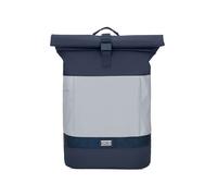 OAK25 Sac à dos Rolltop Femme Homme Bleu - Commute M - Sac à dos cycliste réfléchissant - Haute visibilité & sécurité - Daypack vélo avec compartiment pour ordinateur portable