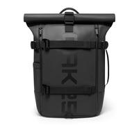 OAK25 Sac à Dos Rolltop Réfléchissant Femmes & Hommes - Luminite Rolltop - Roll Top Backpack pour Travail Uni Vélo - Compartiment pour Ordinateur Portable - Daypack 23L