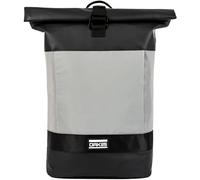 OAK25 Sac á Dos Vélo Femme & Homme Noir - Rolltop - Sac Cycliste Réfléchissant - Grande Roll Top Bicyclette pour Voyage, College, Travail - Haute Visibilité et Sécurité -Hydrofuge