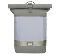 OAK25 Sac á Dos Vélo Femme & Homme Vert - Commute L - Sac Cycliste Réfléchissant - Grande Roll Top pour Voyage, College, Travail - Haute Visibilité et Sécurité -Hydrofuge