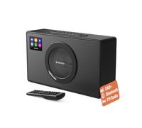 Oakcastle DAB300 Chaîne HiFi et Lecteur CD Bluetooth avec Radio Dab/Dab+ FM | Son Stéréo 20 W RMS, USB MP3, AUX, Double Réveil, Écran TFT 2,8 Pouces, 60 Stations Mémorisables et Télécommande