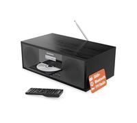 Radio Dab+ Bluetooth et Lecteur CD | Système stéréo 60W pour la Maison | Haut-parleurs intégrés, Affichage LED | Double Alarm, 20 présélections et FM | USB, MP3, AUX | Télécommande | OAKCASTLE DAB500