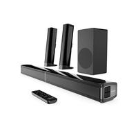 Oakcastle SB80 Xtra Barre de Son TV Bluetooth 5.3 | Conception Divisée 2 en 1 Barre de Son | 200W 2.1 Enceintes pour Téléviseur avec Caisson de Basses | Soundbar Home Cinema HDMI Arc