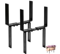 OAKENCREST 2 Pièces Support Jardinière de Balcon Réglable | Aucun Perçage Requis, Convient aux Balustrades de Balcon de 1,5 à 32 cm et aux Pots de Fleurs de 15 à 23 cm