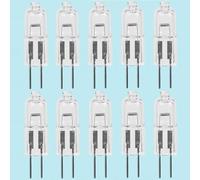 OakGlow Ampoules halogènes 6V Jsc Type G4, 10pcs 5W/15W/35W Lumière bi-broche blanc chaud pour plafonniers, armoires, armoires et lampes de table 6V-25W