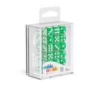 Oakie Doakie Dice D6, 12mm Dés Mixte, Vert, 12 mm
