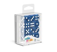Oakie Doakie Dice D6 Dice 16 mm Marble - Blue (12) Jeux de rôle Jeux de société