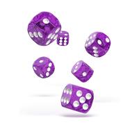 Oakie Doakie Dice W6 Cube 16 mm Speckled - Violet 12 pièces