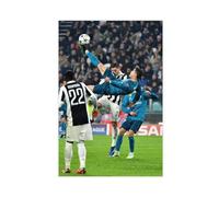 OakiTa Cristiano Ronaldo Football Superstar Poster 33 sur toile Décoration murale pour salon, chambre à coucher, style 30 x 45 cm