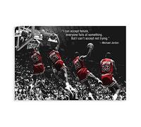 OakiTa Poster avec citations de Michael Jordan - Décoration murale pour salon, chambre à coucher - Style sans cadre - 30 x 45 cm