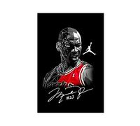 OakiTa Poster Michael Jordan joueur de basket-ball (11) - Impression sur toile - Décoration murale pour salon, chambre à coucher - Style sans cadre - 40 x 60 cm