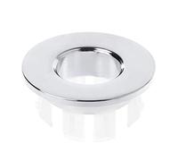 OAKJncjL Bouchon de Baignoire, Couvercle de trop-Plein Rond avec Trou d'évier, Insertion en cuivre chromé, Couvercle, lavabo Salle Bains 5 pièces