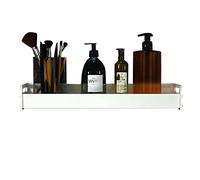 OAKJncjL Étagères de Salle de Bain, Support de Salle Bain sans perçage adhésif Blanc Support Mural Espace Aluminium for Cuisine et Bain-A_30CM(A,40CM)