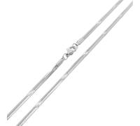 OAKKY 2.2MM Délicat Dainty Hip Hop Bijoux Mince Empilable Spécial Croix Fleur Motif Serpent Plat Chaîne Collier Unisexe Acier Inoxydable Argent 23.6"