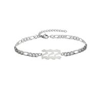 OAKKY Bracelet En Acier Inoxydable Numéro D'Ange Pour Femmes Argent 222