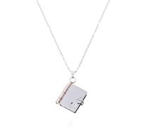 OAKKY Collier Médaillon Enveloppe Cœur Unisexe | Pendentif Ouvrable en Acier Inoxydable, Message Secret Love U, Charme pour Couples