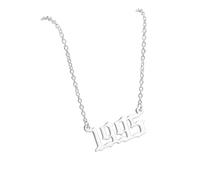 OAKKY Collier pour Couples ou Meilleurs Amis Charme Année Plaqué Or Bijou Amitié Assorti Cadeau Anniversaire pour Femme Copine Souvenir Anniversaire pour Partenaires Nés Argent 1995