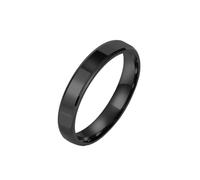 OAKKY Hommes Femmes Acier Inoxydable Simple Solide Double Biseauté Bord Arc Plaine Poli Couple Bague De Fiançailles Charme Bijoux en Titane 4MM Bleu Taille 70