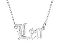 OAKKY Pendentif Nom Signe Du Zodiaque Pour Femmes Acier Inoxydable Cadeau D'Anniversaire Pour Meilleure Amie Sœur Astrologie Horoscope Collier Layering Pour Elle