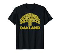 Oakland California Oak Tree Symbole City Logo Jaune Style T-Shirt