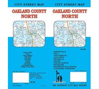 Oakland County Nord : plan des rues (Michigan) | GM Johnson