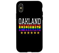 Oakland Pride California Gay Lesbian Queer LGBT Drapeau Arc-en-Ciel Coque pour iPhone X/XS