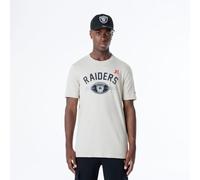 OAKLAND RAIDERS New Era Casquette NFL Regular T-Shirt Vieilli sérigraphié Team Graphic Stone Unisexe