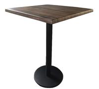 OAKLAND - Table haute carrée marron Marron