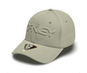 Oakley 6 Panel Stretch Hat Embossed Chapeau, Vert Boulder, L/XL Homme