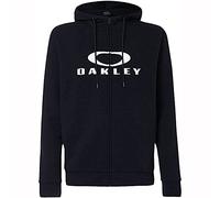 Oakley Bark Full Zip Hoodie 2.0 Maillot de survêtement, Noir/Blanc, L Homme