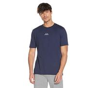 Oakley Bark New Short Sleeve Tee T-Shirt, Fathom/Blanc, XL Homme