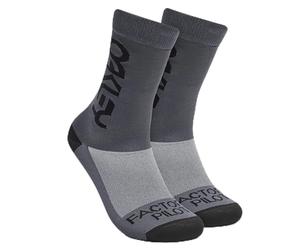 Oakley Chaussettes de VTT Factory Pilot, Gris, M Homme