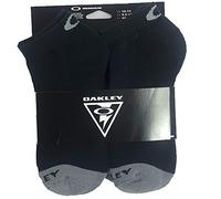 Oakley Chaussettes invisibles en coton/polyester pour homme, Noir, L