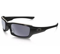 Oakley Cinq Carré Lunettes de Soleil OO9238-04 Poli Cadre Noir Gris Iridium Lens