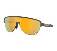 Oakley Lunettes de soleil Oo9248 rectangulaires pour homme Carbone mat Prizm 24k 42 mm