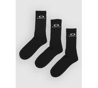 Oakley Ellipse Logo 3 Pack Chaussettes noir M