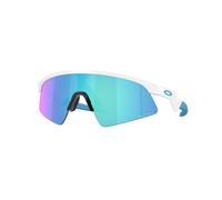 Lunettes Oakley Resistor Sweep Polished White avec lentille Prizm Sapphire pour enfants
