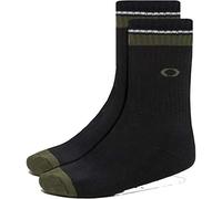 Oakley Essential Socks (3 Pcs) Chaussettes essentielles (Lot de 3), Blackout, M Homme