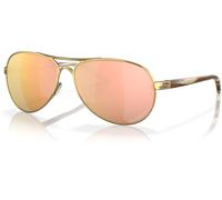 Oakley Feedback Rose Gold Polarized, lunettes de soleil femmes Or/Marron Or/Rouge Clair-Réfléchissant Or/Marron Or/Rouge Clair-Réfléchissant