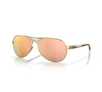 Oakley Femme OO4079 FEEDBACK 407937 Lunettes de soleil Métal Or Or Ronde Polarisé Prizm
