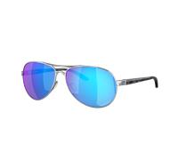 Oakley Femme Sunglass Feedback - Couleur du Monture: Chrome poli, Couleur de Lentille: Prizm Saphir Polarized