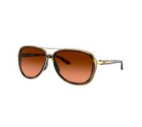 Oakley Femme Sunglass Split Time - Couleur du Monture: Marron Écaille de tortue, Couleur de Lentille: Dégradé Prizm Bronze