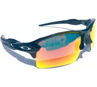 Oakley FLAK 2.0 Lunettes Sport Noires Polarized Galaxy RUBY UV400, Jeu 2