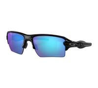 Oakley Lunettes de soleil Unisexe OO9188 FLAK 2.0 XL 9188F7 O_matter Noir Bleu Carré Polarisé Prizm