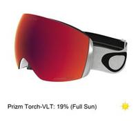 Oakley Masque de ski Flight Deck blanc avec verre Prizm Torch