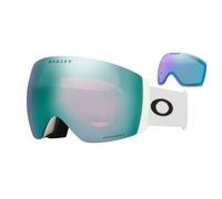 Masque Oakley Flight Deck Pro L Matte White avec lentille Prizm Snow Sapphire Iridium + Prizm Snow Iced Iridium