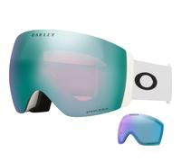 Oakley - Flight Deck Pro L Matte White Prizm Sapphire Iridium + Prizm Iced Iridium - Masque de Ski
