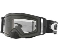 Oakley Front Line Matte Black Masques de motocross, transparent pour homme