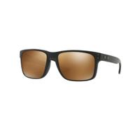 Oakley Homme Oakley OO9102 HOLBROOK 9102D7 Lunettes de soleil O_matter Noir Marron Carré Polarisé Prizm
